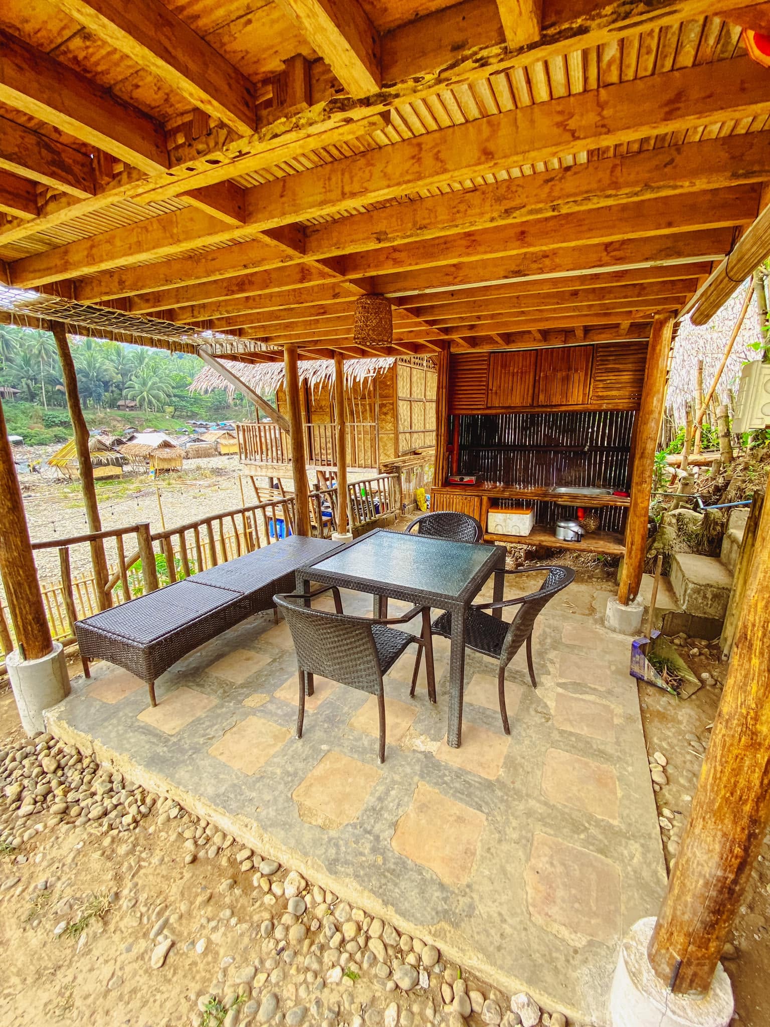 Open hut at Camp Bughaw